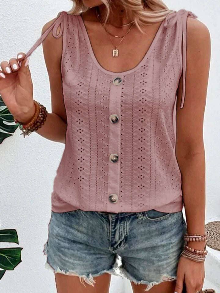 Eveloria Damen Tanktop Ärmellos Sommer Leicht