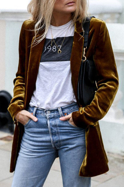 Damen Business Blazer Langärmlig