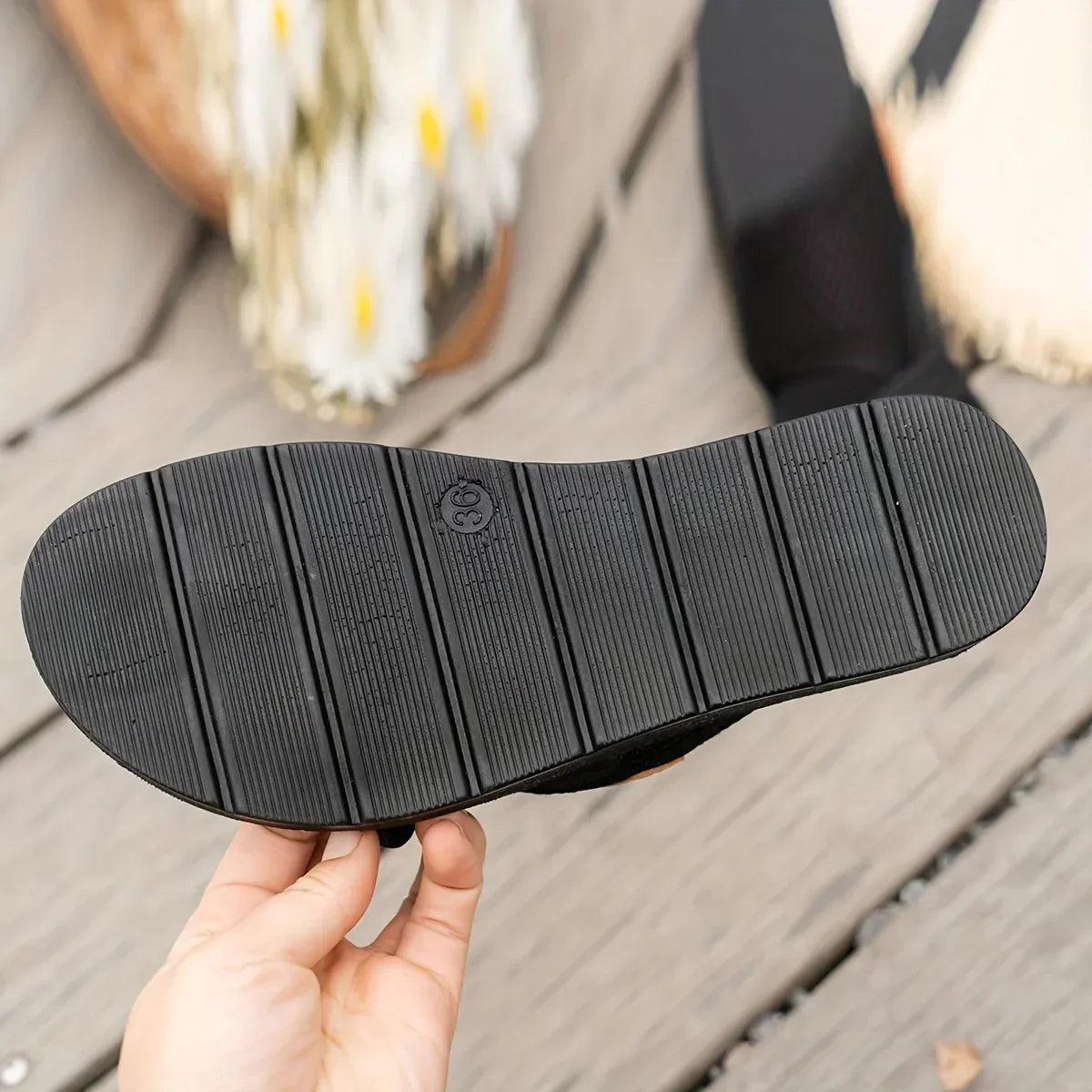 Eveloria Damen Riemchensandalen Lässig
