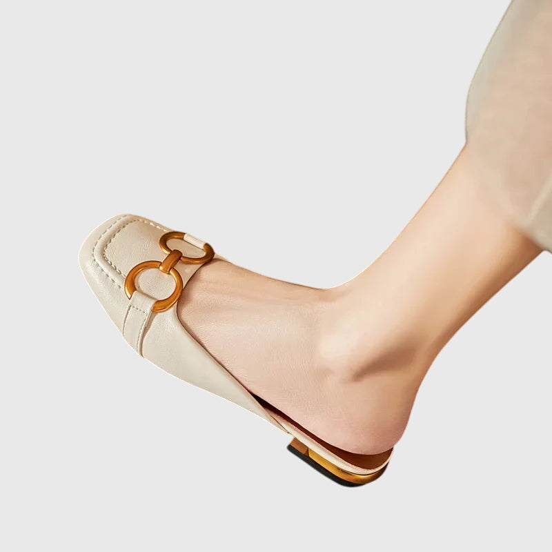 Damen Slip-On Sandalen Schnallendesign - Eveloria