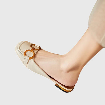 Damen Slip-On Sandalen Schnallendesign - Eveloria