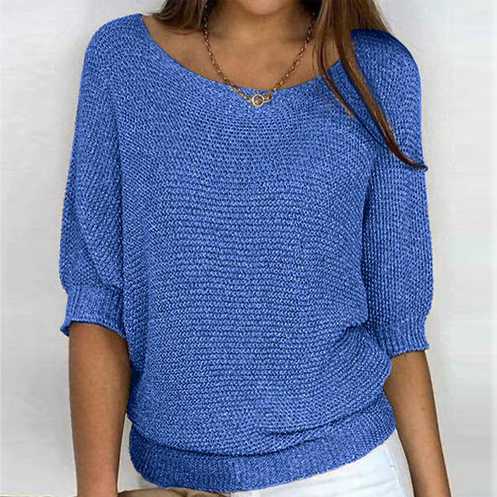 Damen Trui Lange Mouwen Klassisch Casual - Eveloria