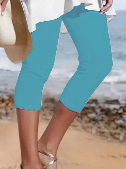 Damen Leggings Bequem Alltag