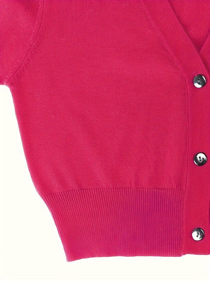 Eveloria Damen Bolerojacke Knopfverschluss