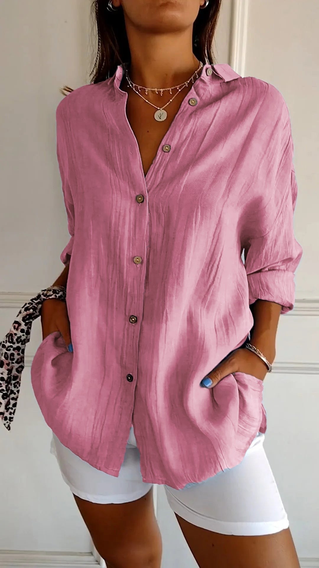Eveloria Damen Sommerbluse Leicht Elegantes Design