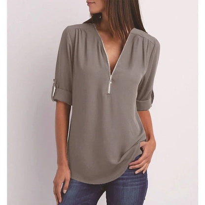 Eveloria Damen Bluse Lockere Stilvolle Baumwolle