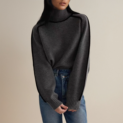 Damen Cashmere Pullover Sweater Beige