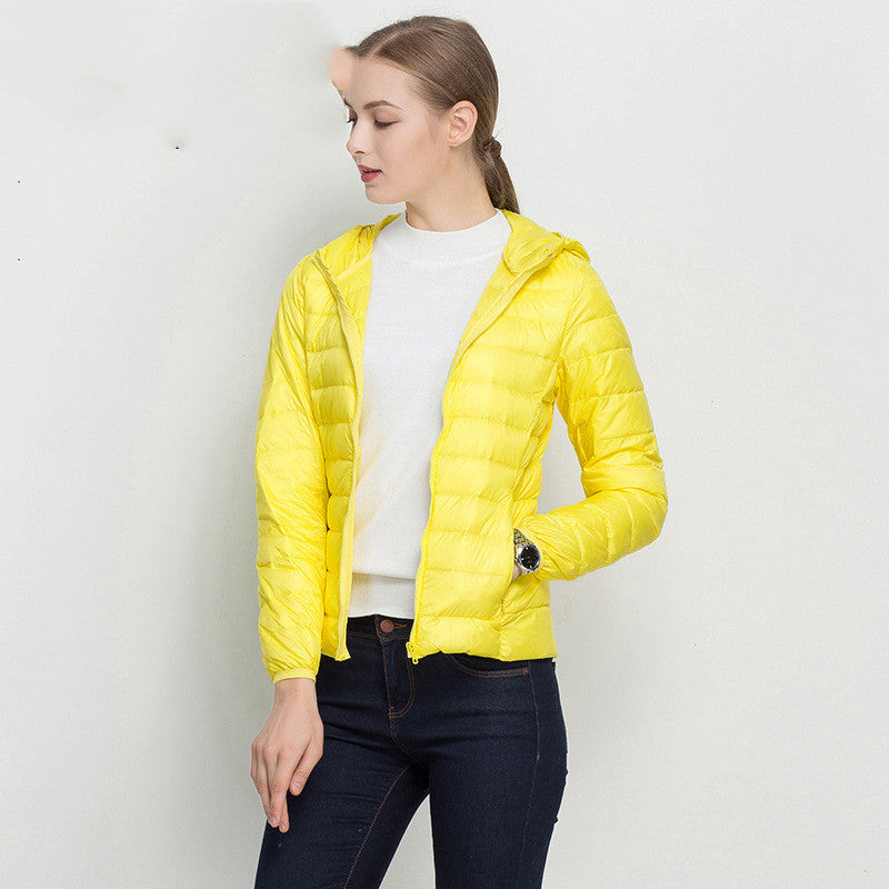 Damen Leichtes Daunenjacke
