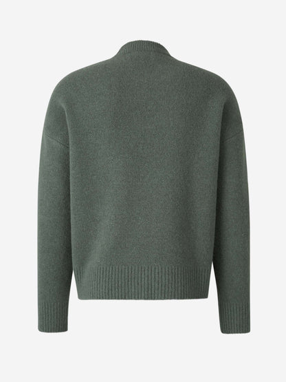 Damen Strickpullover Herz-Muster