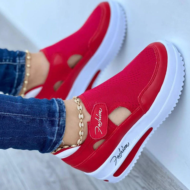 Eveloria Damen Plateauschuhe Bequem