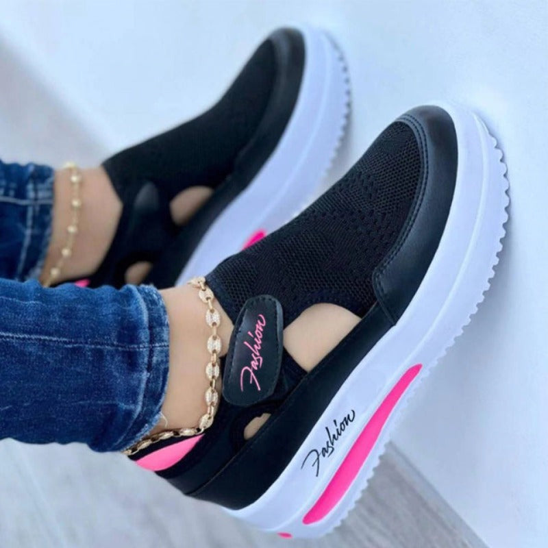 Eveloria Damen Plateauschuhe Bequem
