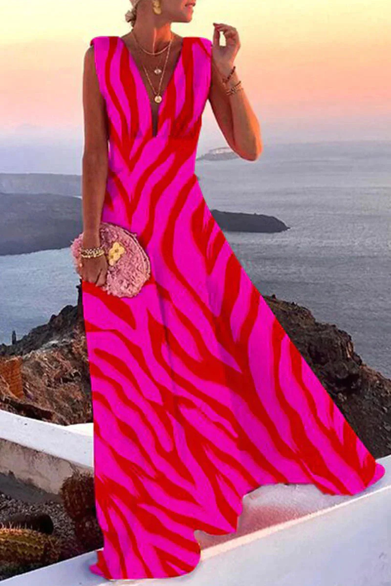 Eveloria Damen Sommerkleid Maxi Hochzeitsgastkleid