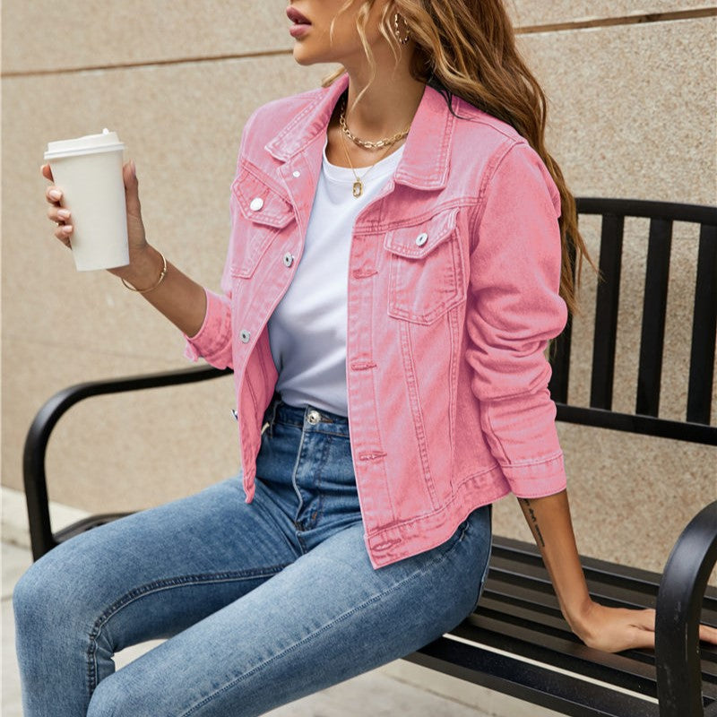 Damen Kurzjeansjacke