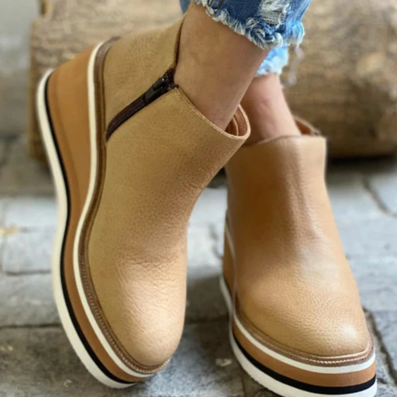 Damen Plateau Stiefeletten