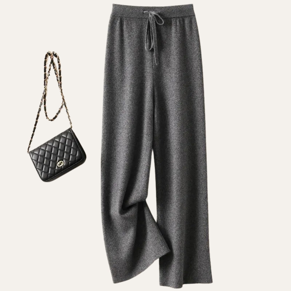 Damen Merinowollhose Weites Bein Komfort