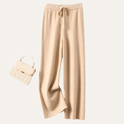 Damen Merinowollhose Weites Bein Komfort