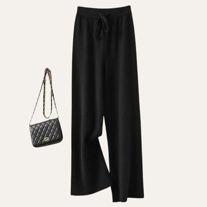 Damen Merinowollhose Weites Bein Komfort