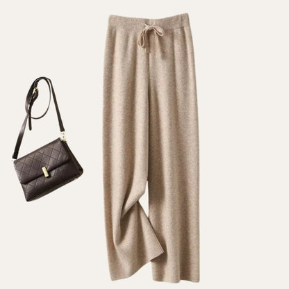 Damen Merinowollhose Weites Bein Komfort