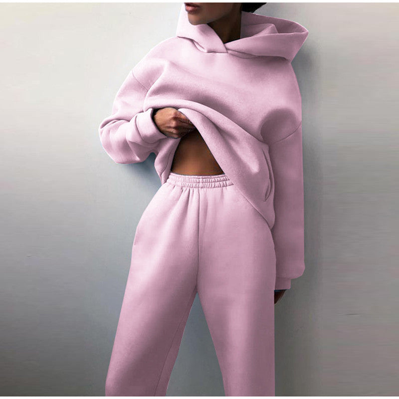 Damen Streetstyle Hoodie Jogginghose Set - Eveloria