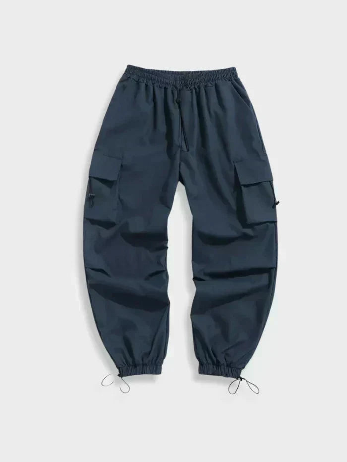 Herren Cargo Hose Weite Bein Baumwolle Oliv