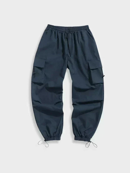 Herren Cargo Hose Weite Bein Baumwolle Oliv