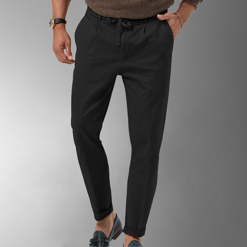 Eveloria Herren Linienhose Leicht Beige