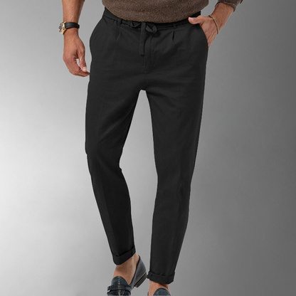 Eveloria Herren Linienhose Leicht Beige