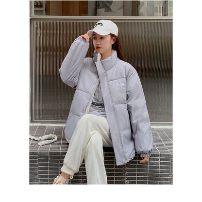 Damen Steppjacke Wendbar Zweitseitig Beige/