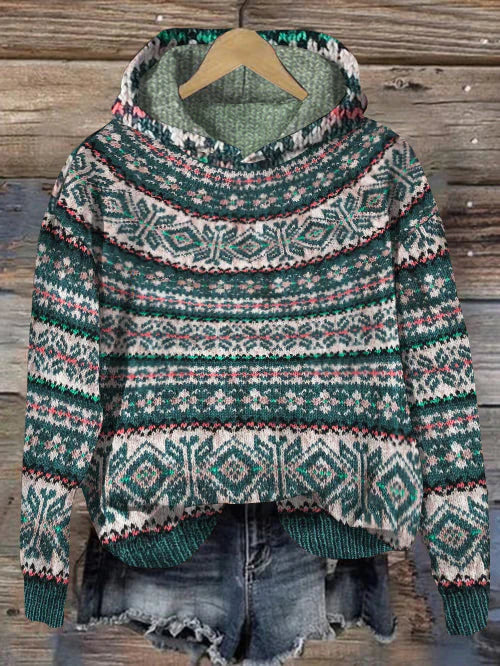 Eveloria Damen Norwegischer Pullover Warm