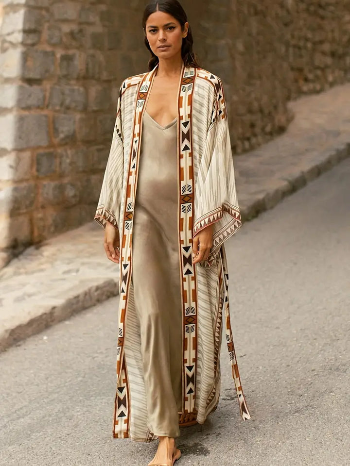 Eveloria Damen Übergröße Kimono Boho-Stil - Eveloria