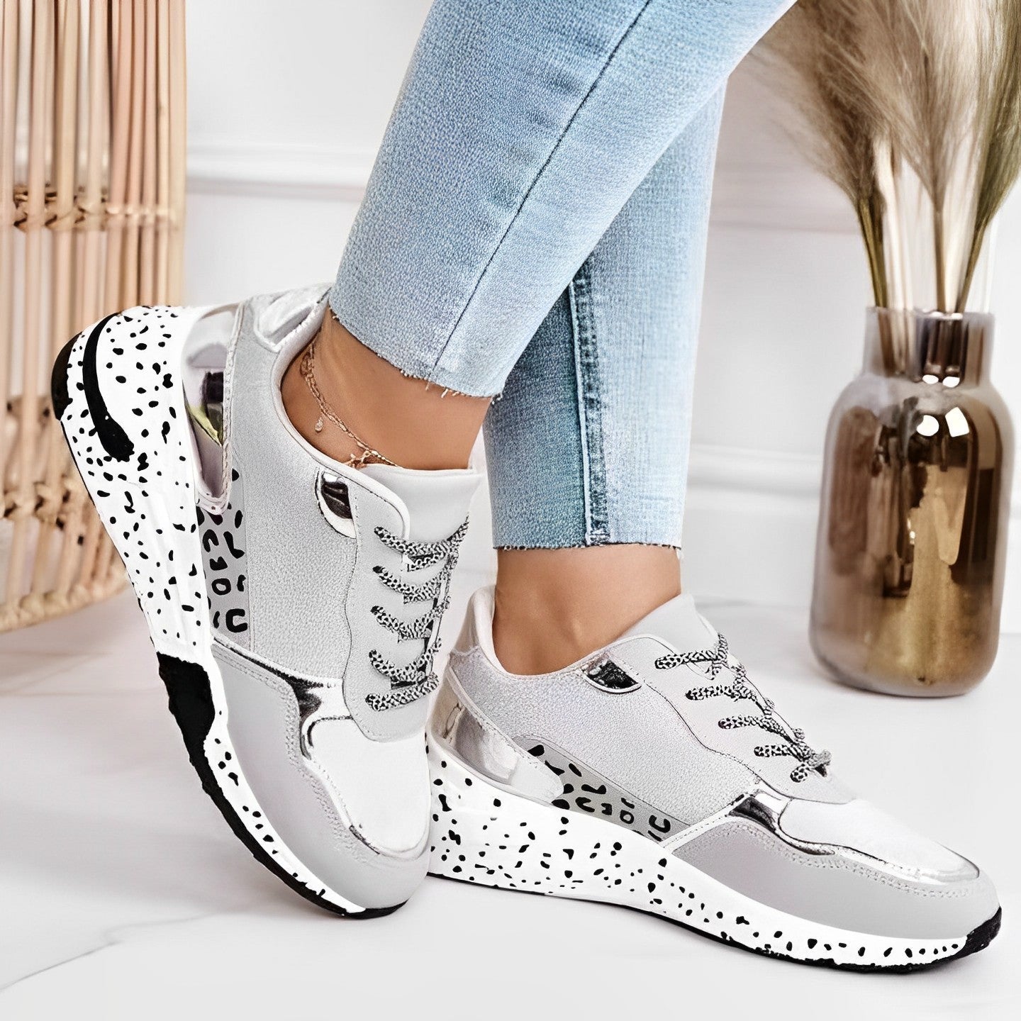 Eveloria Damen Orthopädische Sneaker Ergonomisch