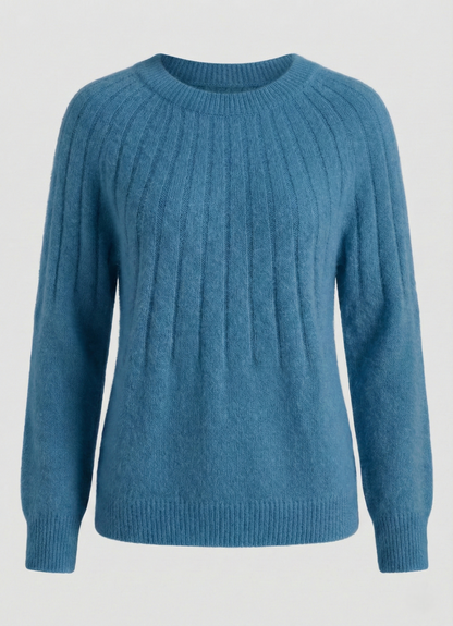 Damen Strickpullover Fluffig