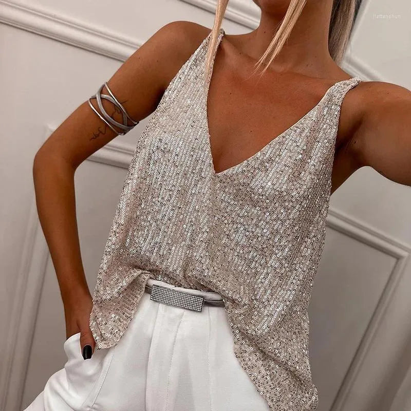 Eveloria Damen Glitzer Pailletten Glamour
