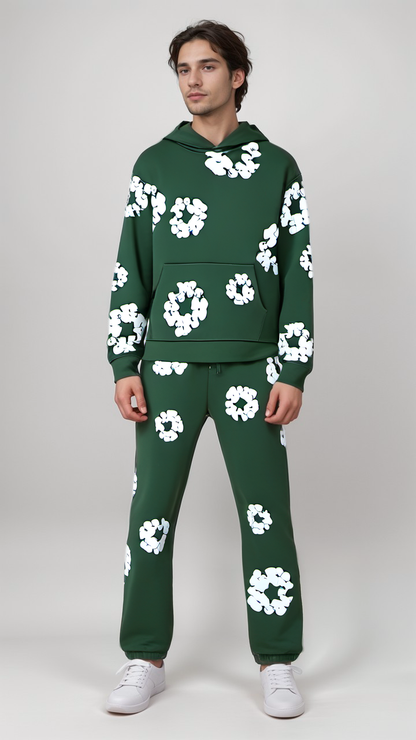 Herren Tracksuit Blumenmuster