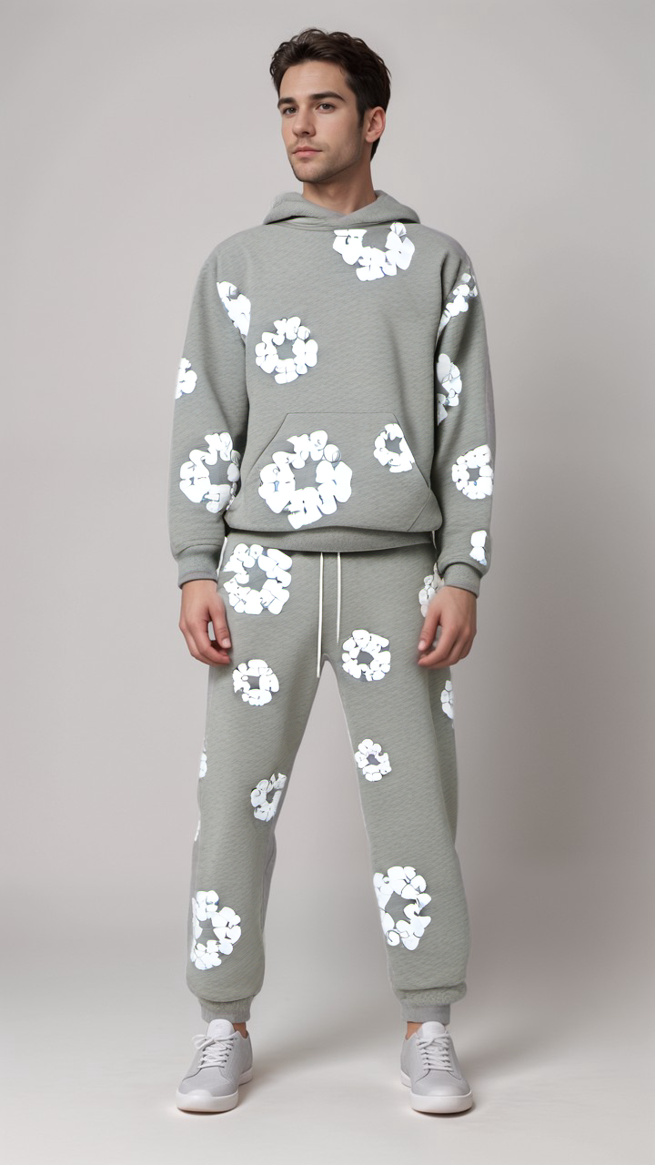 Herren Tracksuit Blumenmuster