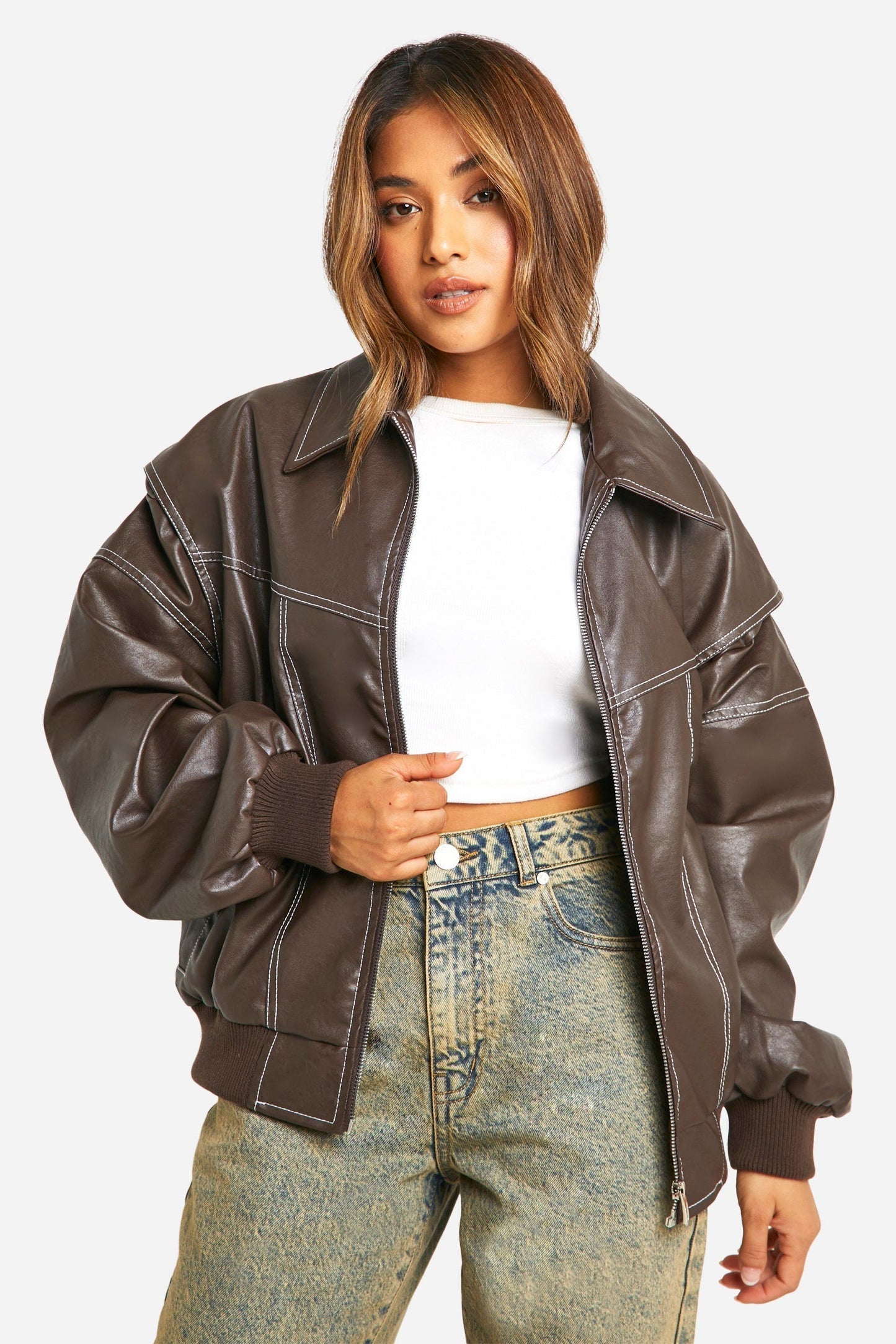 Eveloria Damen Bomberjacke Gepolstert Warm