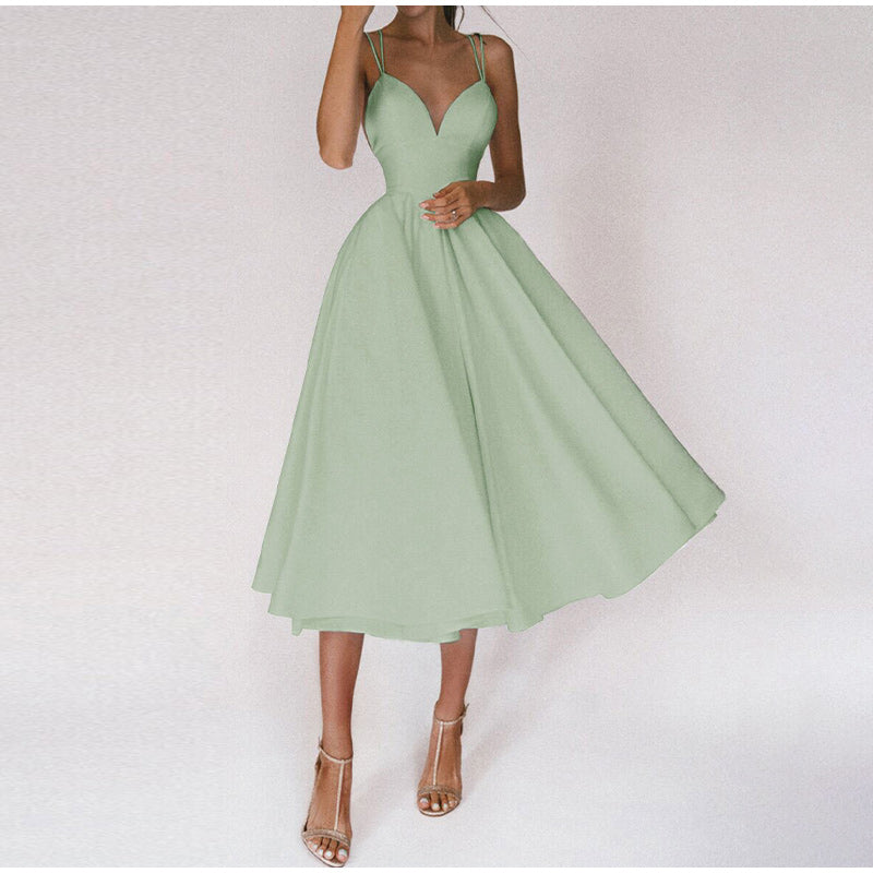 Damen Festliches Midi-Kleid Ballkleid