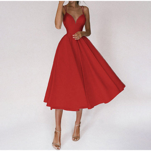 Damen Festliches Midi-Kleid Ballkleid - Eveloria