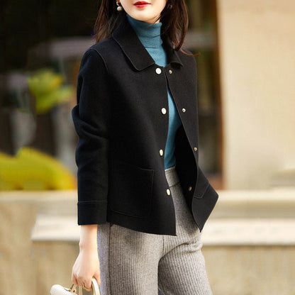 Damen Kurzjacke Knopfleiste Taschen