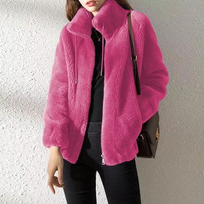 Eveloria Damenmodische Lederjacke