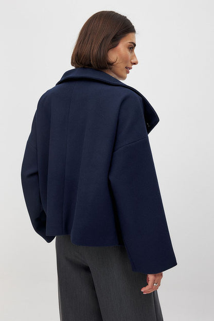 Damen Kurzmantel Doppelreihig Eleganter Trenchcoat