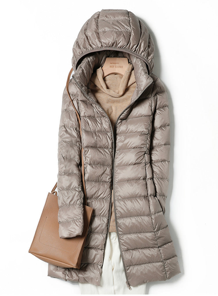 Eveloria Damen Ultraleichte Lange Jacke
