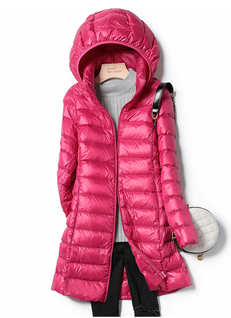 Eveloria Damen Ultraleichte Lange Jacke