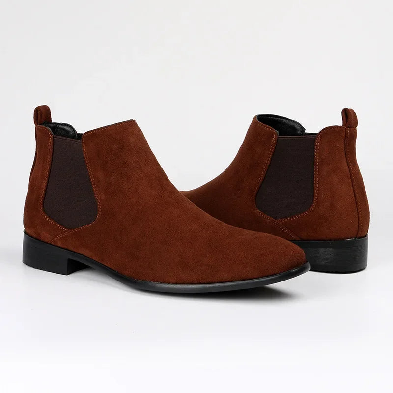 Herren Chelsea Boots Spitze Form Elastisch