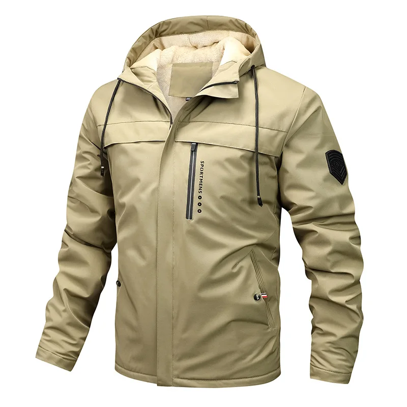 Eveloria Damen Jacke Fleece Kapuze Winddicht Wasserabweisend
