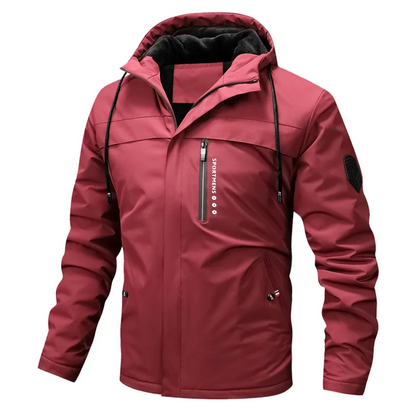 Eveloria Damen Jacke Fleece Kapuze Winddicht Wasserabweisend