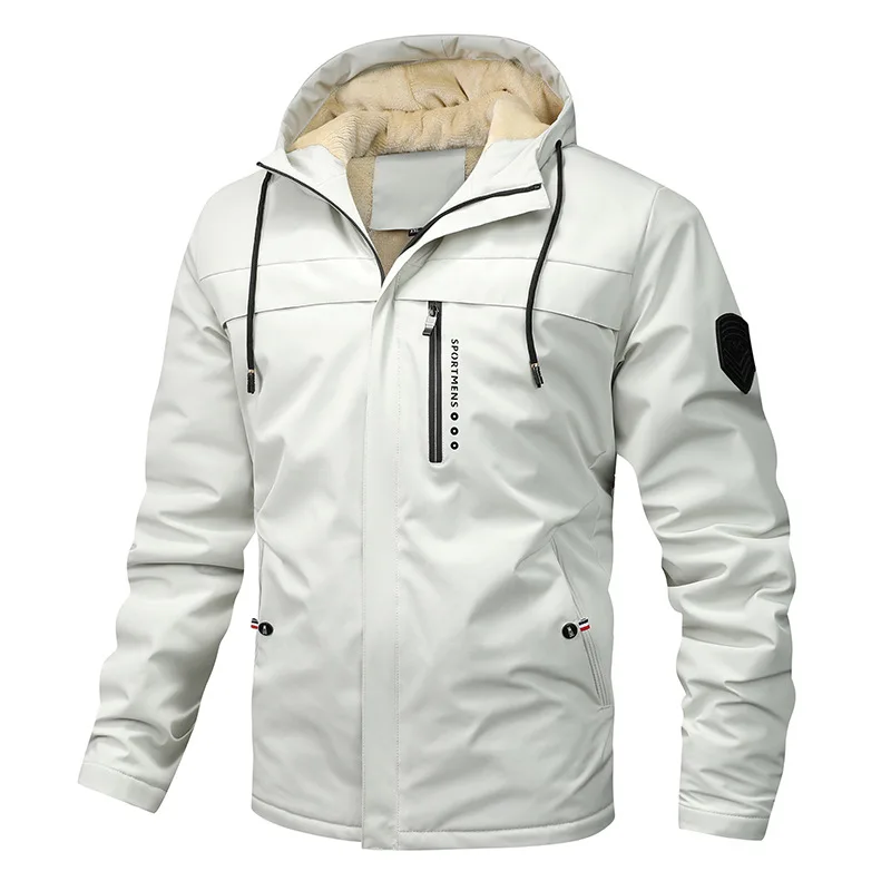 Eveloria Damen Jacke Fleece Kapuze Winddicht Wasserabweisend