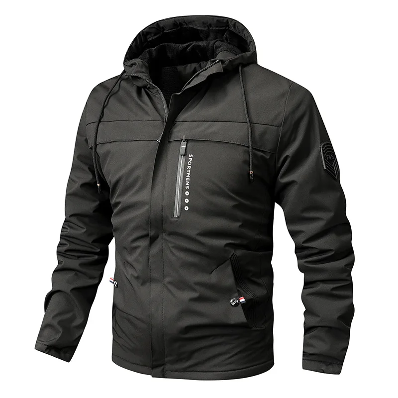 Eveloria Damen Jacke Fleece Kapuze Winddicht Wasserabweisend