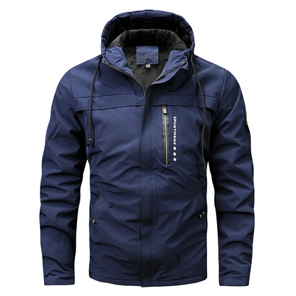 Eveloria Damen Jacke Fleece Kapuze Winddicht Wasserabweisend