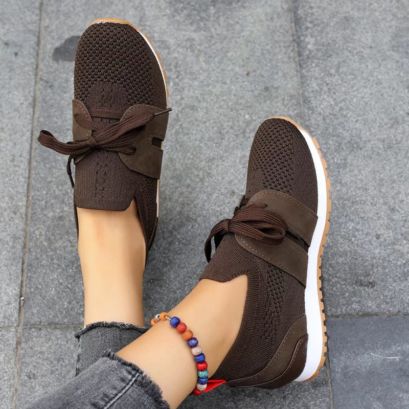 Eveloria Damen Orthopädische Laufschuhe Leichtes Mesh Weiß